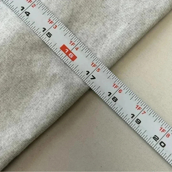 Cropped Hoodie 1/2 Zip Sweatshirt Fleece Lined Sporty Active Grey Size Small - Picture 11 of 14